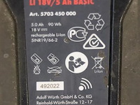 Würth master m-cube accu, 18v/5ah basic - afbeelding 4 van  4