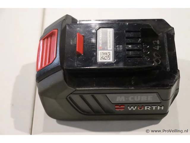 Würth master m-cube accu, 18v/5ah basic - afbeelding 1 van  4