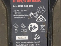 Würth master m-cube accu, 18v/5ah basic - afbeelding 4 van  4