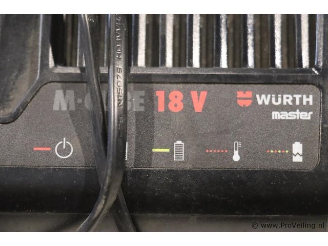 Würth master m-cube alg 18/6 fast acculader, 18v - afbeelding 2 van  4