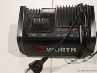 Würth master m-cube alg 18/6 fast acculader, 18v
