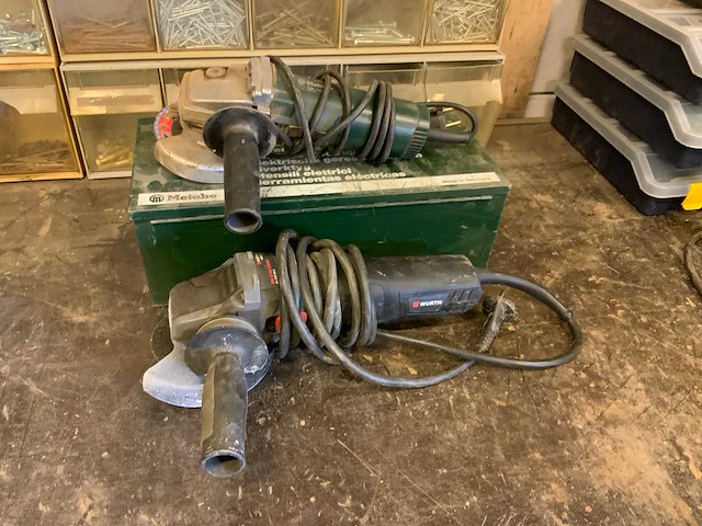 Würth / metabo haakse slijpmachine (2x) - afbeelding 9 van  10