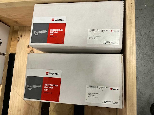 Würth meubelscharnieren 110° (100x) - afbeelding 4 van  5