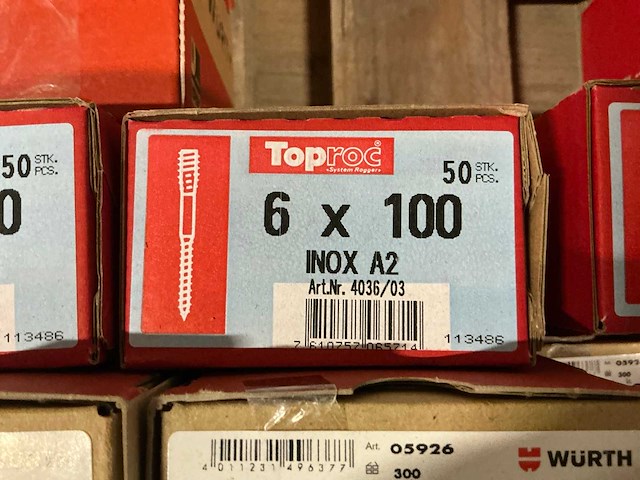 Würth partij diverse bevestigingsmaterialen - afbeelding 3 van  7