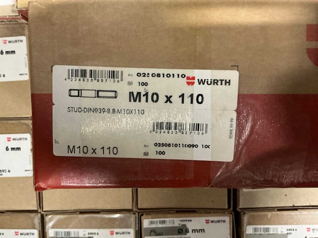 Würth partij diverse bevestigingsmaterialen - afbeelding 5 van  7