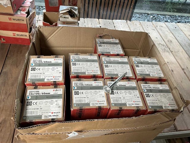 Würth rvs houtbouwschroef 10x100 (9x) - afbeelding 1 van  2