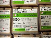 Würth schroef rvs 4,5x80/44 mm (7.600 stuks) - afbeelding 3 van  3