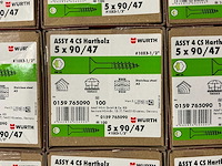 Würth schroef rvs 5x90/47 mm (2.400 stuks) - afbeelding 3 van  3
