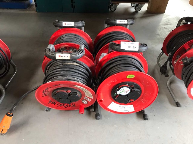 Würth verlengkabelhaspel (4x) - afbeelding 1 van  1