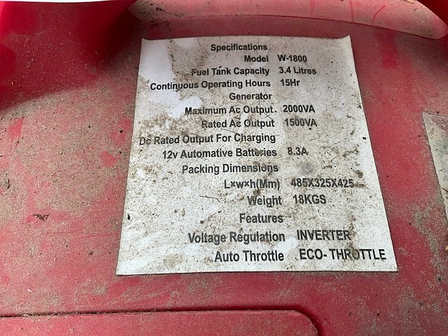 Wurzburg w-1800 noodstroomaggregaat - afbeelding 4 van  4