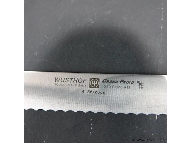 Wusthof solingen germany messenset in houten blok - afbeelding 3 van  5