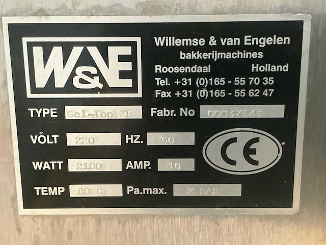 W&ve gel-top zb mobiele geleispuitmachine - afbeelding 6 van  6