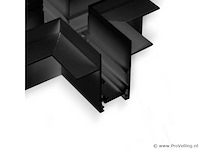 X-connector voor inbouw magnetische rails 20 mm - horizontaal (x4) - afbeelding 2 van  4