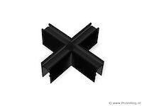 X-connector voor magnetische opbouwrails 20 mm - horizontaal (x4) - afbeelding 2 van  4