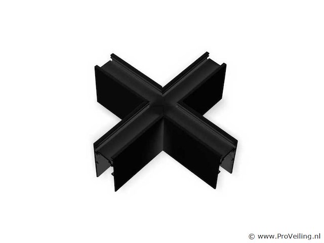 X-connector voor magnetische opbouwrails 20 mm - horizontaal (x4) - afbeelding 2 van  4
