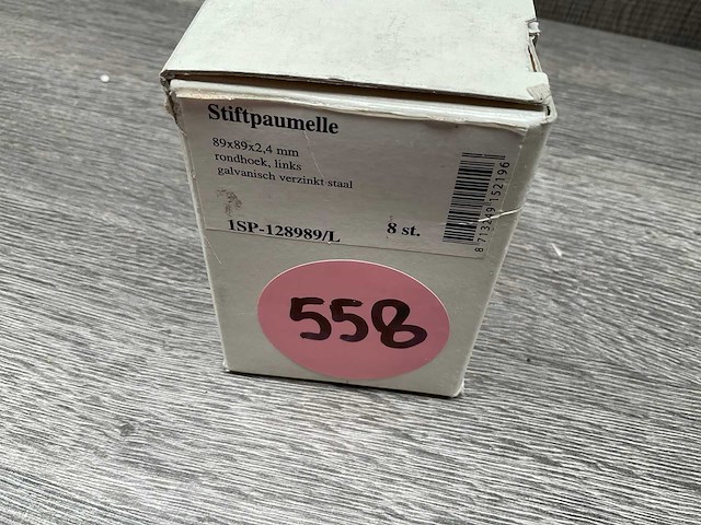 Xbl stiftpaumelle 89x89x2,4mm links (8x) - afbeelding 3 van  3