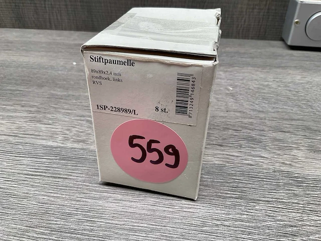 Xbl stiftpaumelle 89x89x2,4mm links (8x) - afbeelding 3 van  3