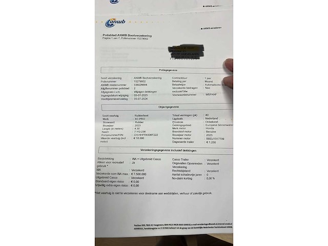 Xc-pro 430 rib boot met 40 pk honda motor en trailer - 2023 - afbeelding 20 van  30