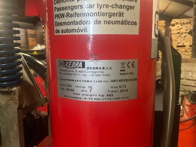 Xedra rema tip top - 2014 - promaxx force 1130 - banden balanceerapparaat - afbeelding 17 van  25