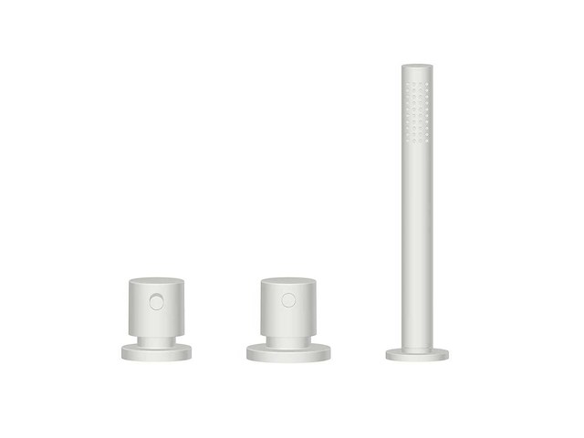 Xenz - cn5310-03 - 3 gats badrandcombinatie thermostatisch wit mat (v2) - afbeelding 2 van  8