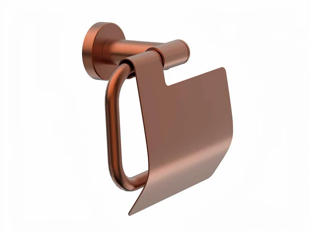 Xenz - du5017-91 - toiletrolhouder met klep oud koper - afbeelding 2 van  2