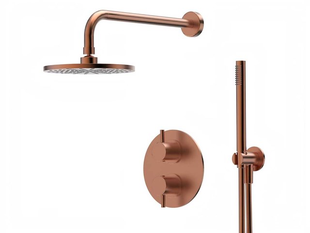Xenz - du5425-91 - douche inbouwset oud koper incl. tec-box - afbeelding 1 van  11