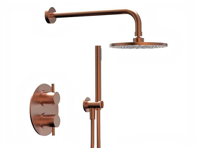 Xenz - du5425-91 - douche inbouwset oud koper incl. tec-box - afbeelding 4 van  11