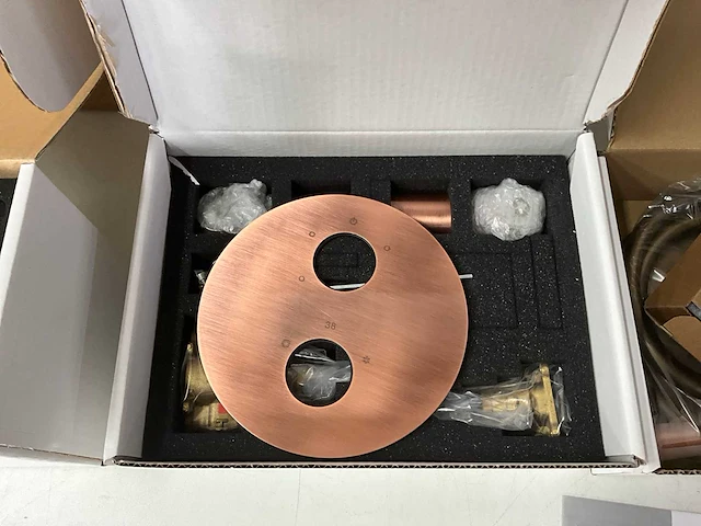 Xenz - du5425-p-91 - basisset inbouwthermostaat en doucheslang oud koper met tec-box - afbeelding 4 van  8