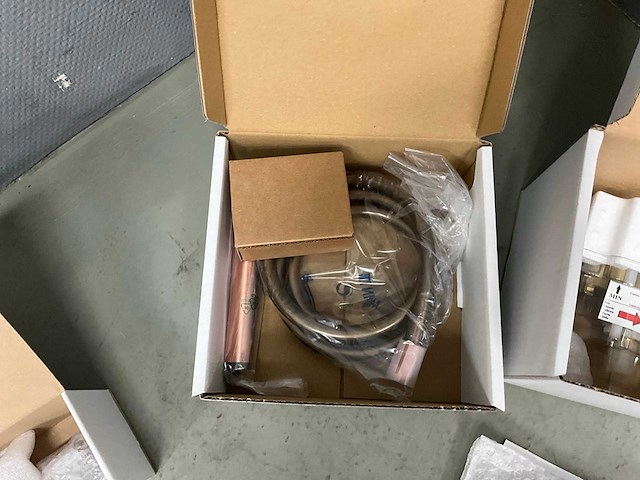 Xenz - du5431-91 - douche inbouwset thermostatisch met 2 stopkranen oud koper - afbeelding 4 van  8