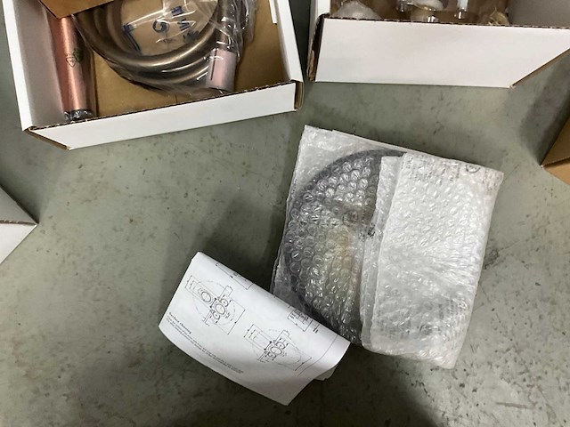Xenz - du5431-91 - douche inbouwset thermostatisch met 2 stopkranen oud koper - afbeelding 6 van  8
