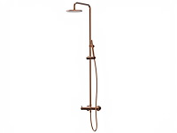 Xenz - du5476-91 - douche opbouwset (telescopisch) oud koper - afbeelding 1 van  8