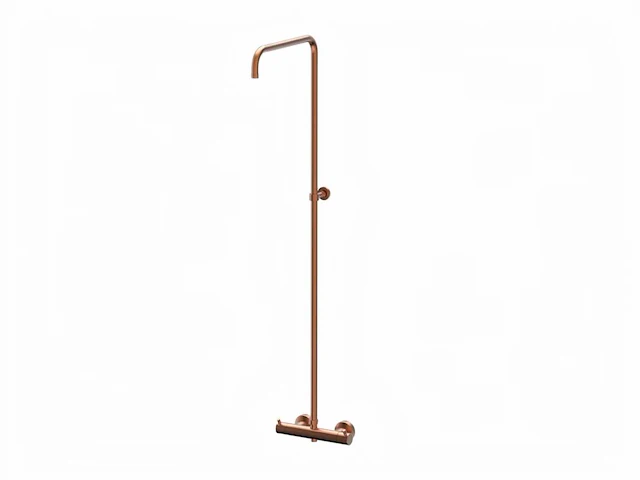 Xenz - du5476-p-91 - basisset thermostaatkraan, glijstang en doucheslang oud koper - afbeelding 1 van  8