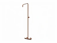 Xenz - du5476-p-91 - basisset thermostaatkraan, glijstang en doucheslang oud koper