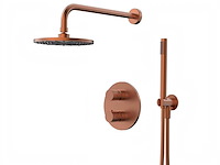 Xenz - es5825-91 - douche inbouwset thermostatisch oud koper incl. tec-box - afbeelding 3 van  10
