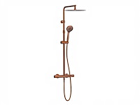 Xenz - es5876-91 - douche opbouwset (telescopisch) oud koper - afbeelding 1 van  8