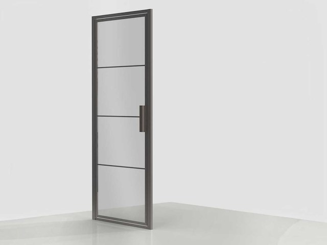 Xenz - lp501-115-71 - draaideur 90 (omkeerbaar) grijs glas - afbeelding 1 van  5