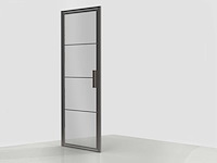 Xenz - lp501-115-71 - draaideur 90 (omkeerbaar) grijs glas