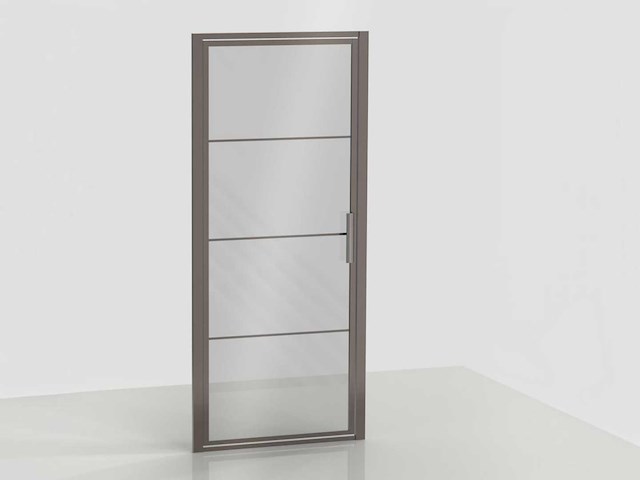 Xenz - lp501-115-71 - draaideur 90 (omkeerbaar) grijs glas - afbeelding 2 van  5