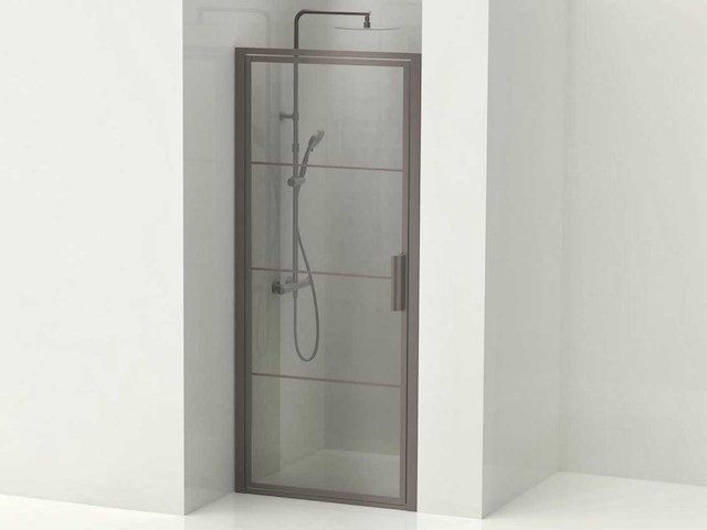 Xenz - lp501-115-71 - draaideur 90 (omkeerbaar) grijs glas - afbeelding 3 van  5