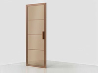 Xenz - lp501-120-61 - draaideur 90 (omkeerbaar) brons glas