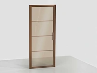 Xenz - lp501-120-61 - draaideur 90 (omkeerbaar) brons glas - afbeelding 2 van  5