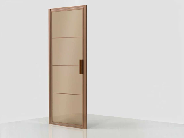 Xenz - lp501-120-61 - draaideur 90 (omkeerbaar) brons glas - afbeelding 1 van  5