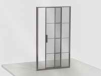 Xenz - lp502-115-71 - deur aan zijdeel 120 (omkeerbaar) grijs glas - afbeelding 2 van  5