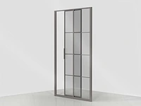 Xenz - lp502-115-71 - deur aan zijdeel 120 (omkeerbaar) grijs glas