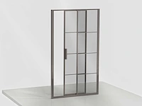 Xenz - lp502-115-71 - deur aan zijdeel 120 (omkeerbaar) grijs glas - afbeelding 2 van  5