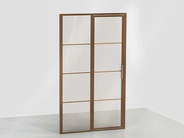 Xenz - lp502-120-61 - deur aan zijdeel 120 (omkeerbaar) brons glas - afbeelding 2 van  6