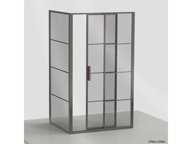 Xenz - lp503-115-71 - schuifdeur soft close 120 rechts grijs glas - afbeelding 1 van  2
