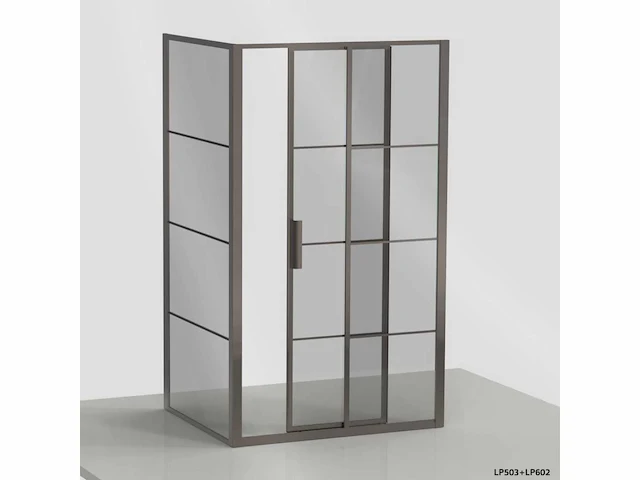 Xenz - lp503-115-71 - schuifdeur soft close 120 rechts grijs glas - afbeelding 2 van  5