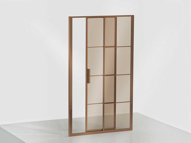 Xenz - lp503-120-61 - schuifdeur soft close 120 rechts brons glas - afbeelding 2 van  6