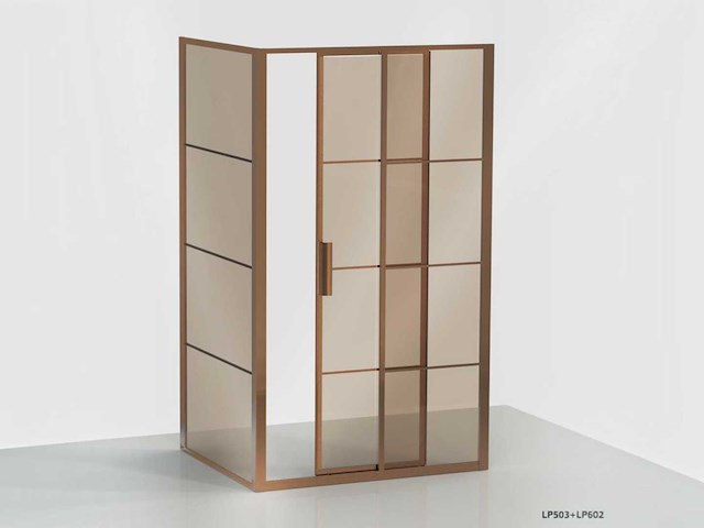 Xenz - lp503-120-61 - schuifdeur soft close 120 rechts brons glas - afbeelding 3 van  6